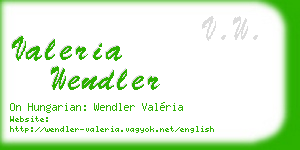 valeria wendler business card